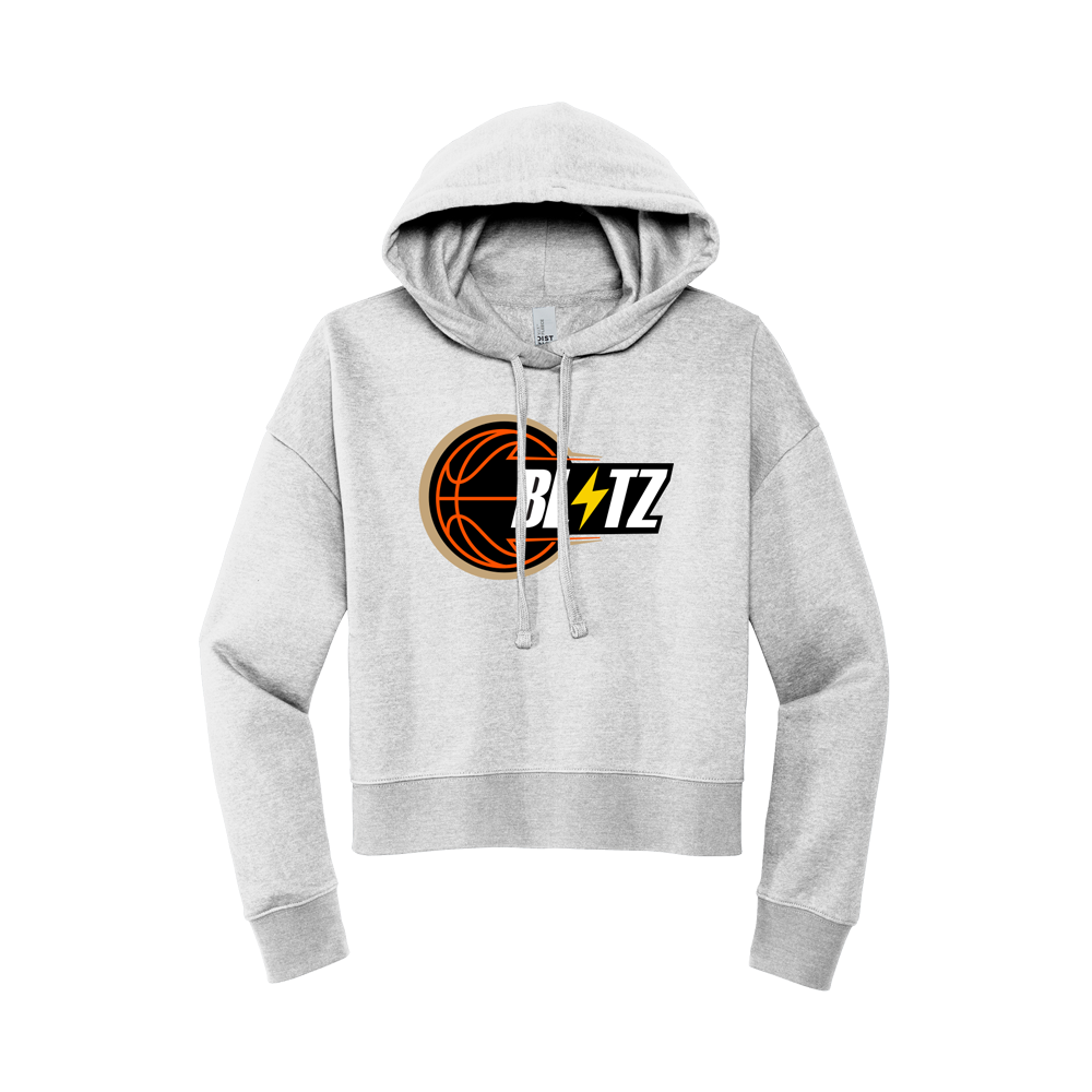 BLITZ WOMENS CROPPED HOODIE - GREY