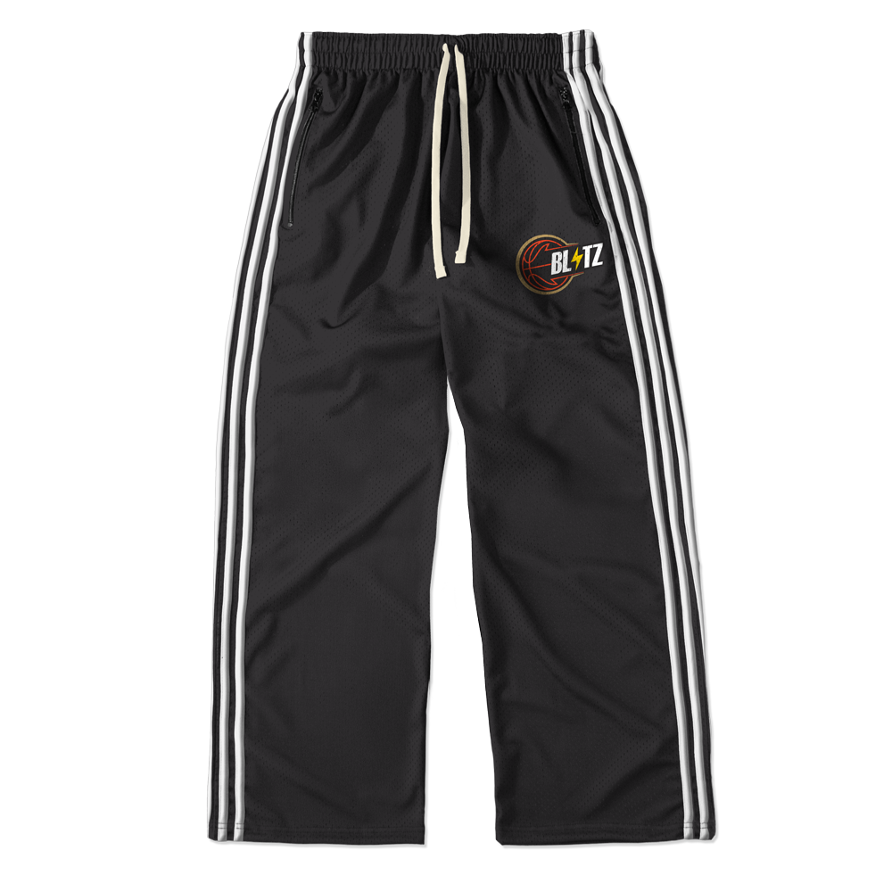 BLITZ TRACK PANTS - BLACK