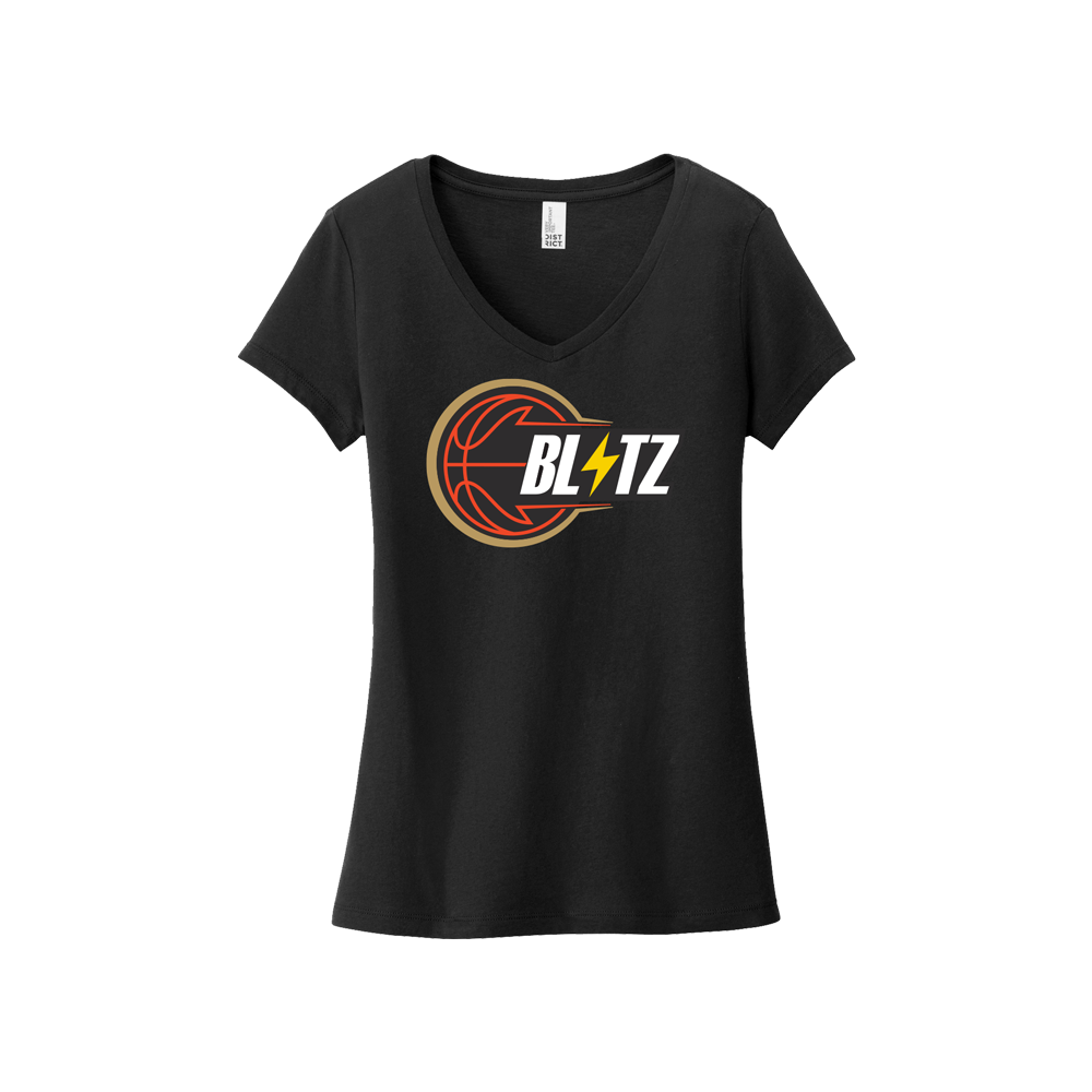 BLITZ WOMENS VNECK - BLACK