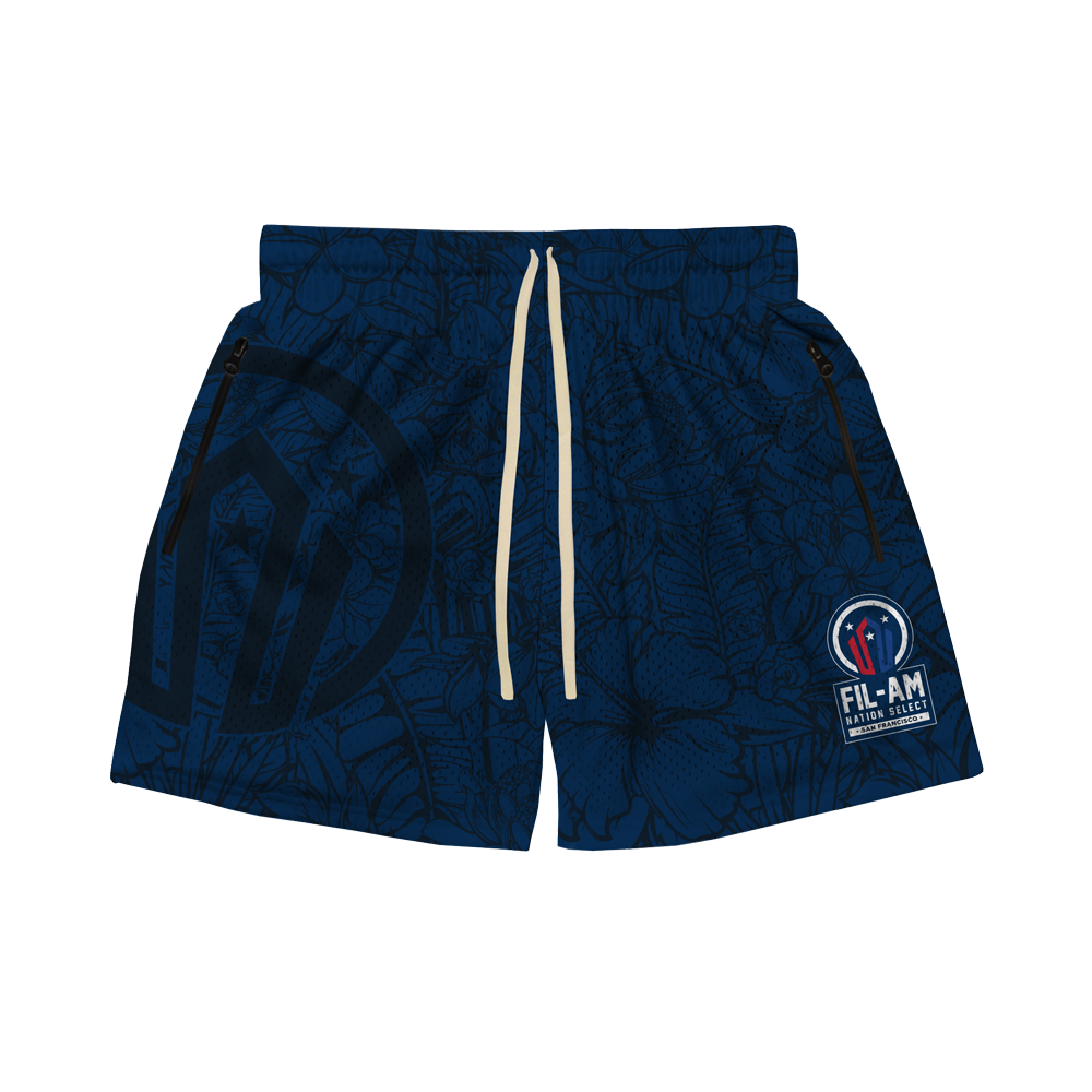 FILAM NATION SELECT SF MESH HOOP SHORTS - NAVY