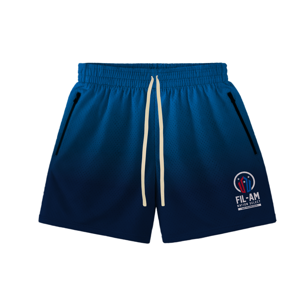 FILAM NATION SELECT SF MESH HOOP SHORTS - GRADIANT BLUE