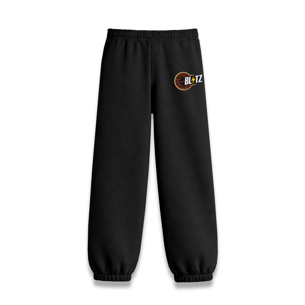 BLITZ EMBROIDERED CLOSED BOTTOM SWEATS