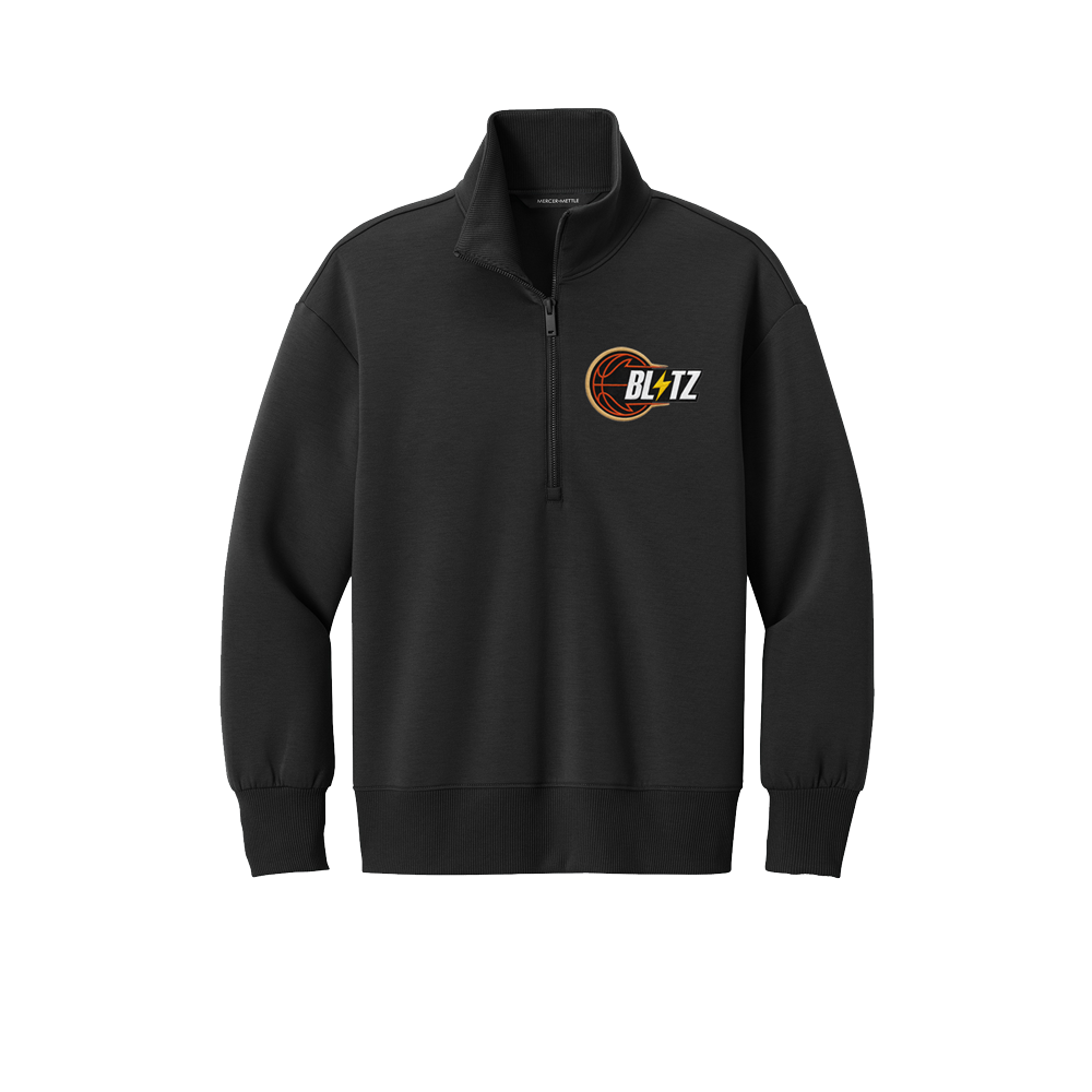 BLITZ WOMENS QUARTER ZIP - BLACK