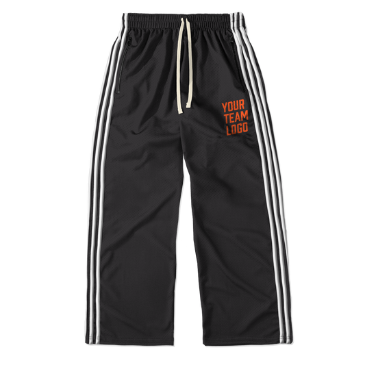 HEAVY MESH STRIPED TRACK PANTS