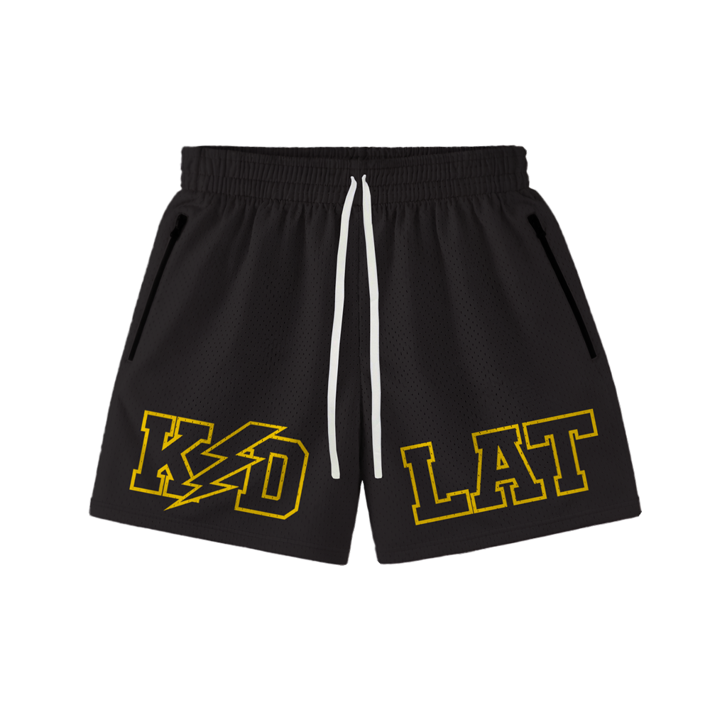 KIDLAT BLOCK MESH SHORTS - BLACK