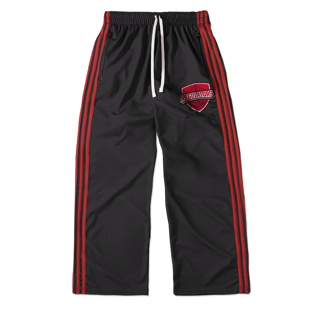 REGULATORS TRACK PANTS - BLACK/RED