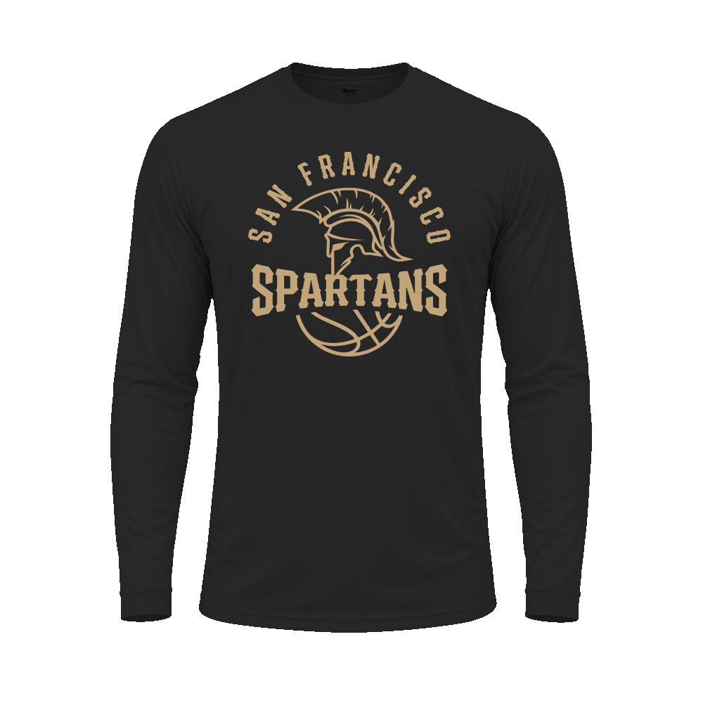 SF SPARTANS DRIFIT LONG SLEEVE - BLACK