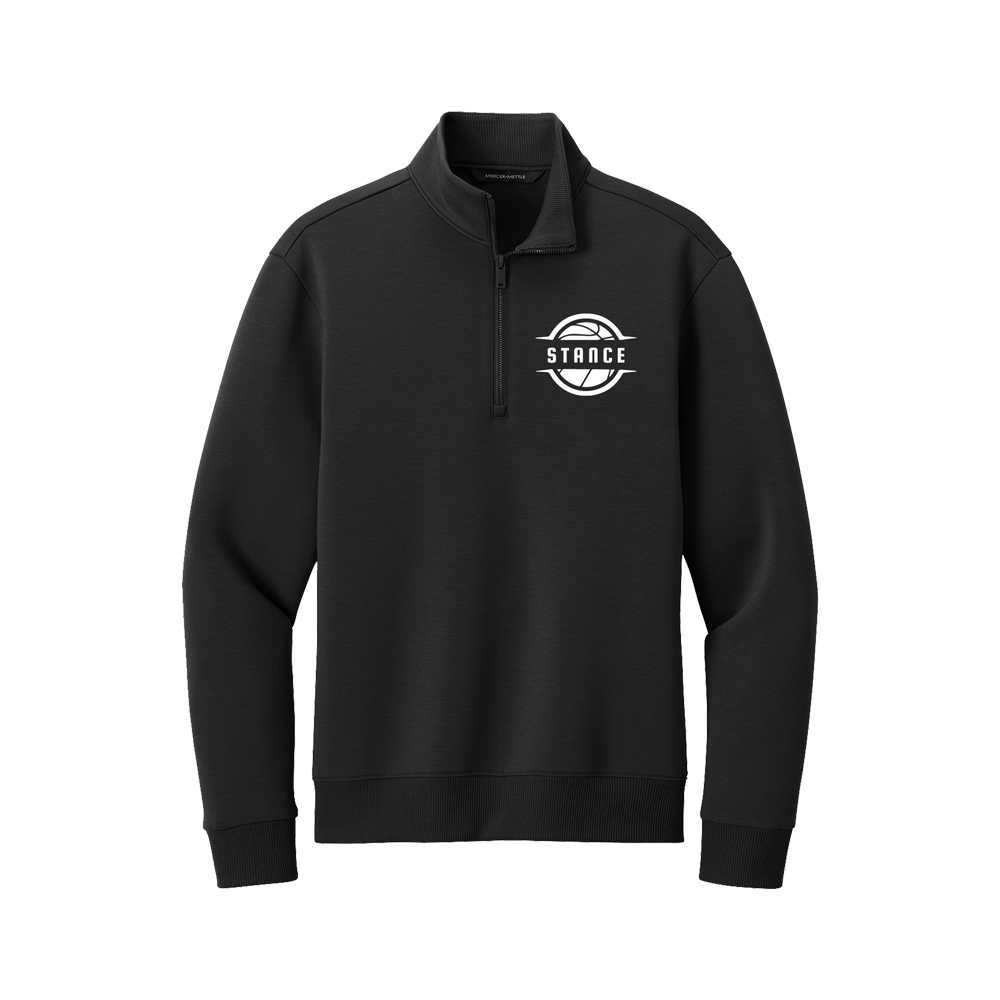 STANCE MENS QUARTER ZIP - BLACK