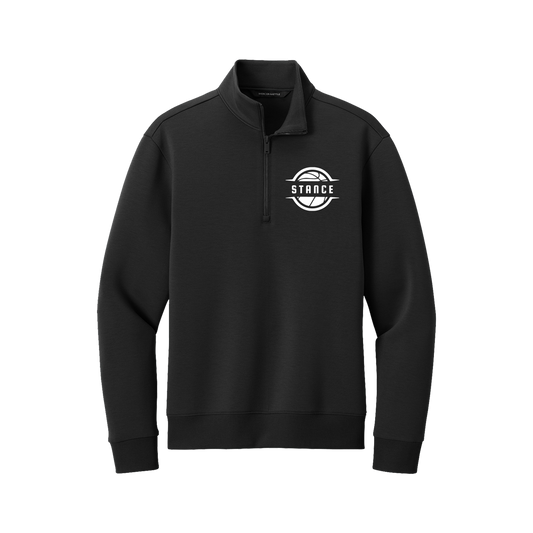 STANCE MENS QUARTER ZIP - BLACK