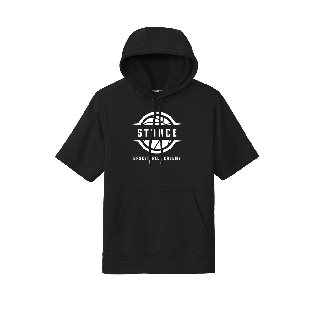 STANCE SHORT SLEEVE PERFORMANCE HOODIE - BLACK
