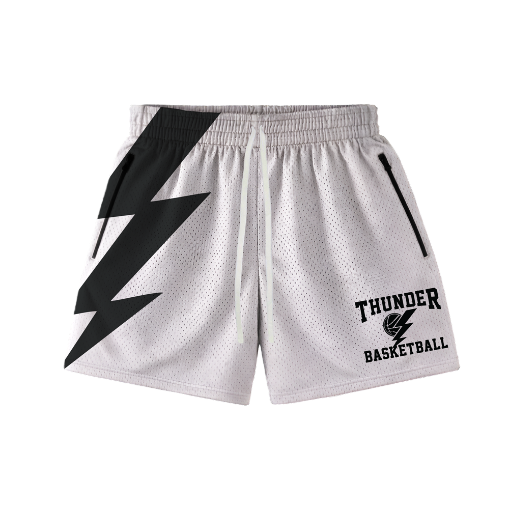 THUNDER MESH SHORTS - WHITE
