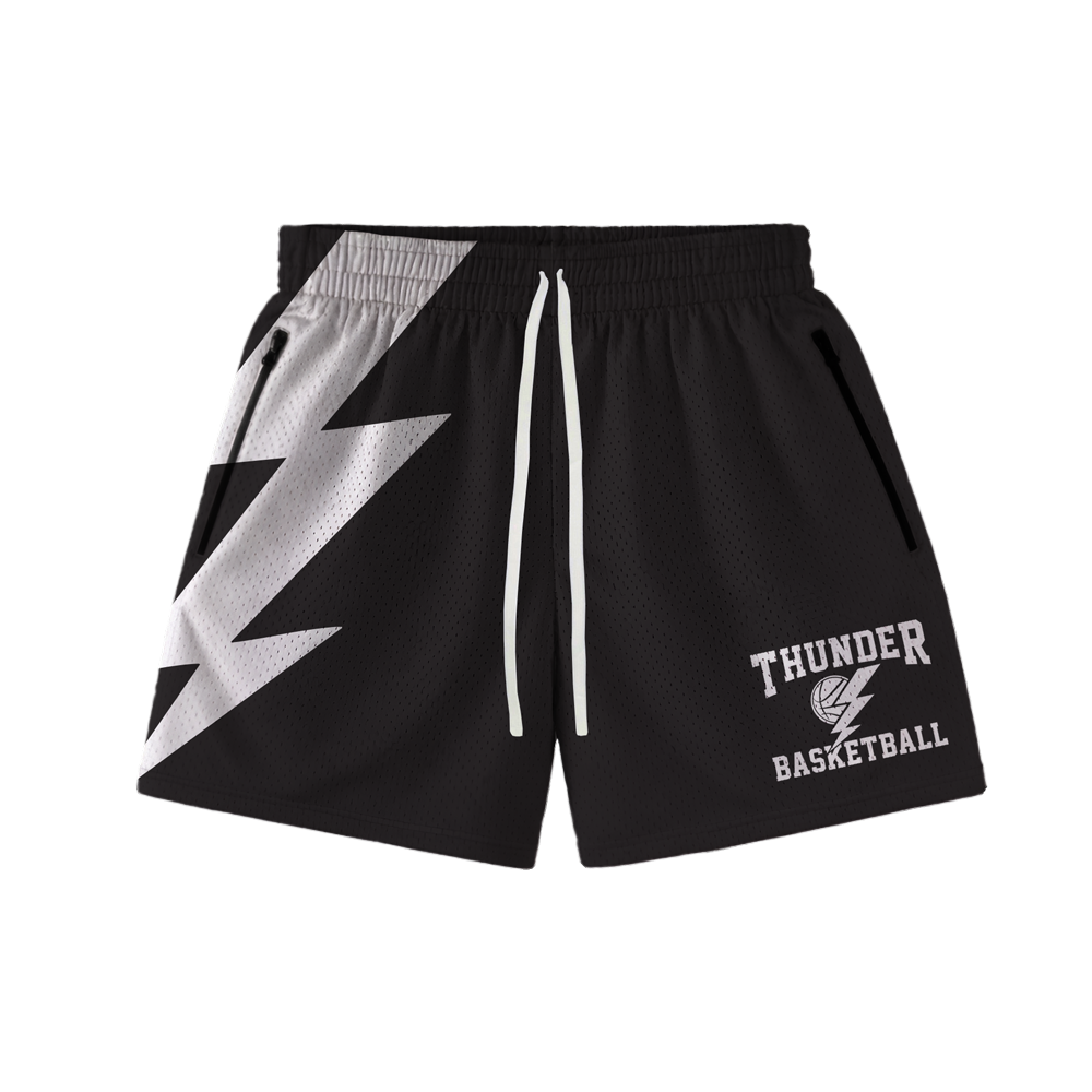 THUNDER MESH SHORTS - BLACK