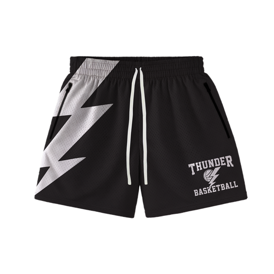 THUNDER MESH SHORTS - BLACK